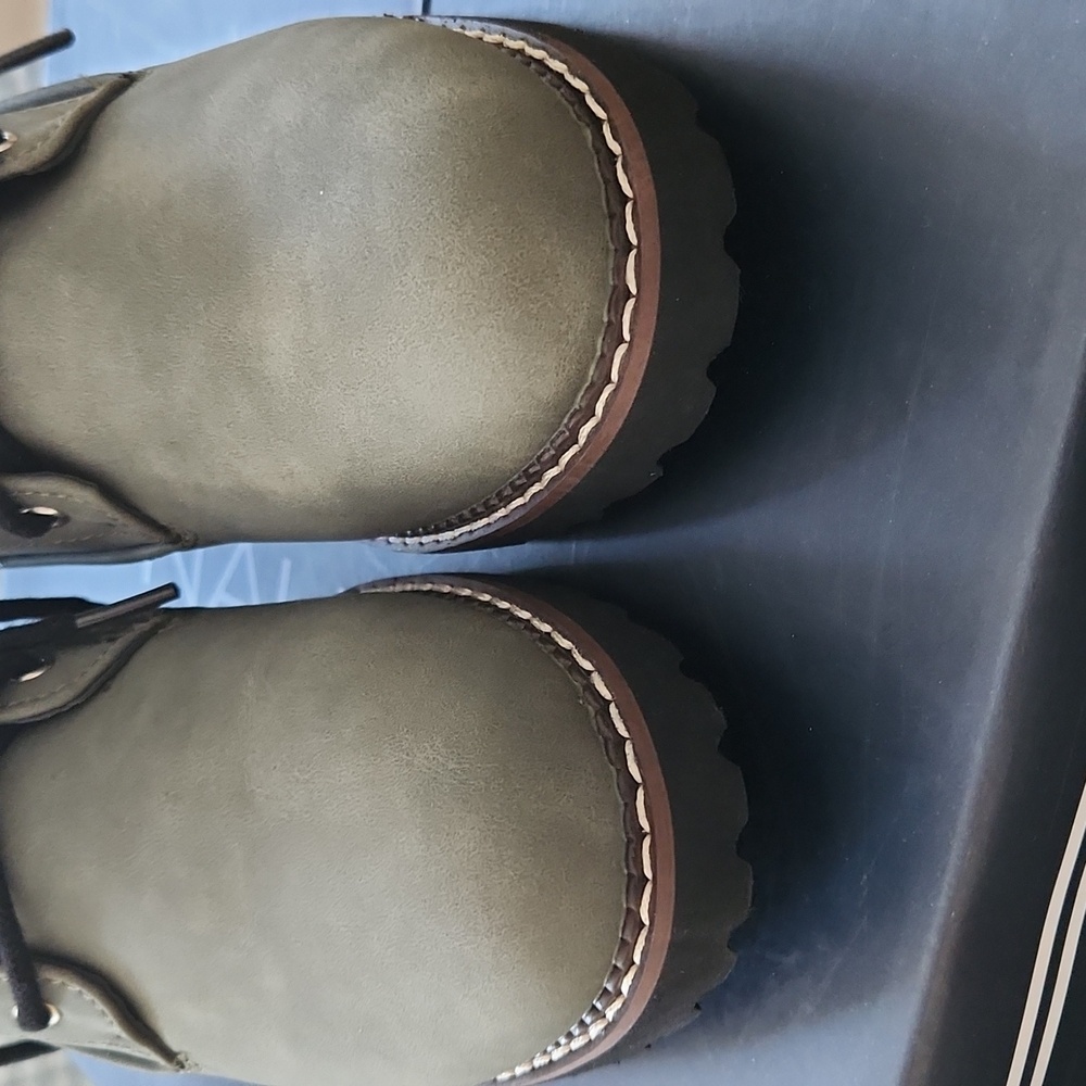 NWB Nautica Galiah Olive Green Women's Boots Size 9.5 - Picture 5 of 12